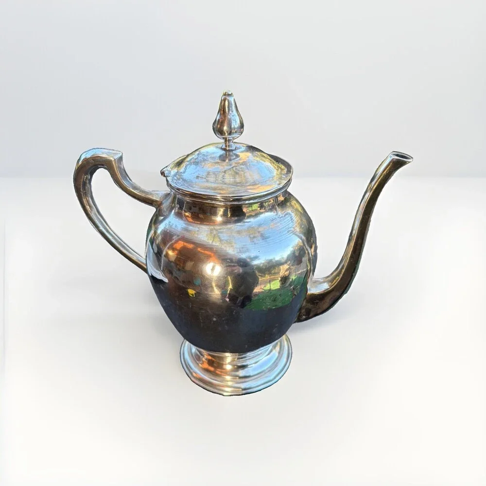 Mid-Century Peruvian .925 Sterling Silver Teapot Juarez,Lima 930g/29.90Troy Oz